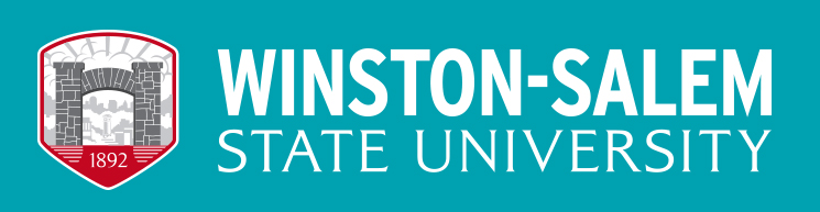 WSSU full-name logo with teal background