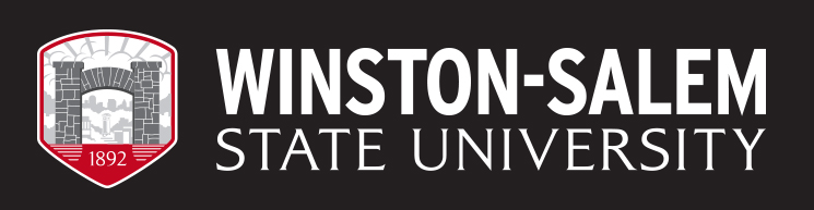 WSSU full-name logo with black background