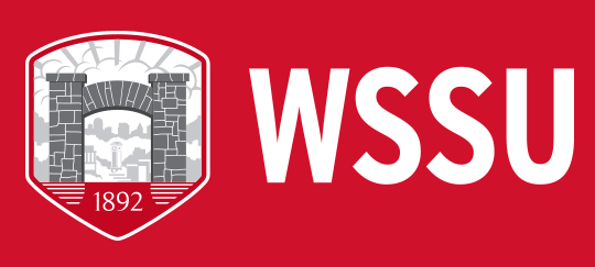 WSSU abbreviated h. logo red background