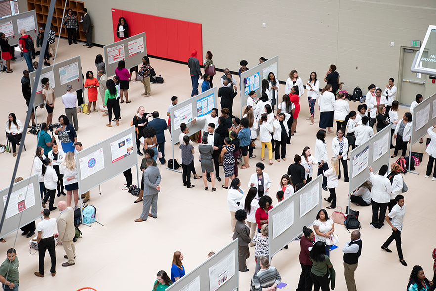 A view of the Scholarship Day poster presentation