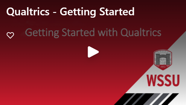 link to Qualtrics getting started video