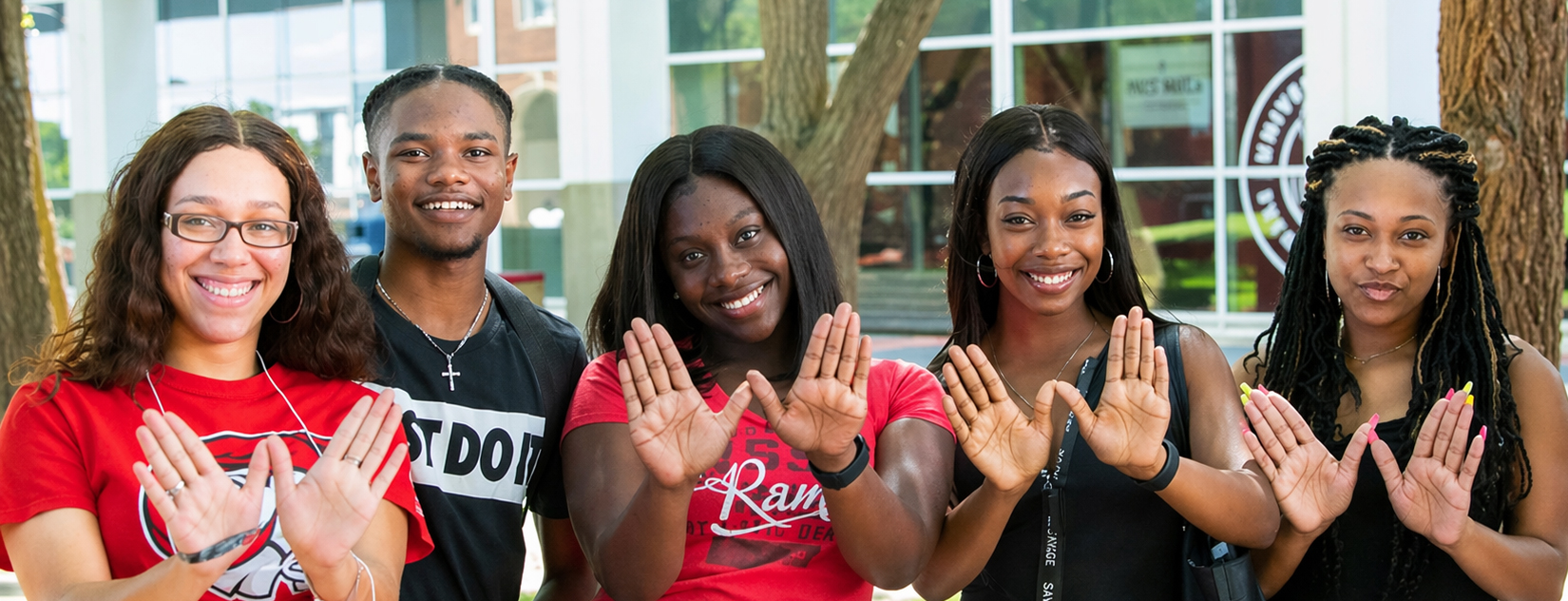 a group of students representing WSSU