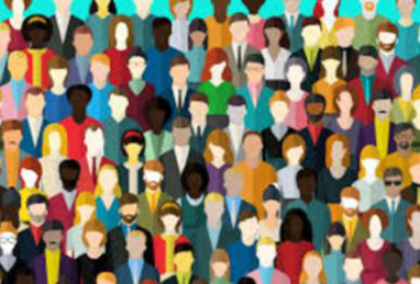 illustration of a crowd of people