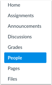 Select "People" from the dropdown menu